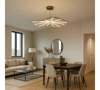 CGC Lighting Cgc Paraplu 1 Wave 90Cm Satin Gold Led Ceiling Pendant Light Chandelier