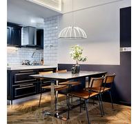 CGC Lighting Cgc Paraplu 2 Hemisphere 60Cm Satin Nickel Led Ceiling Pendant Light Chandelier