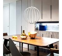 CGC Lighting Cgc Paraplu 3 Globe 45Cm Satin Nickel Led Ceiling Pendant Light