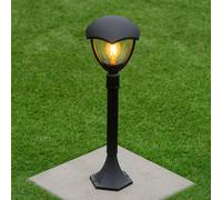 CGC Lighting CGC POPPY Black Curved Post Bollard Coach Lantern Outdoor Garden Light | Size: Large CGC Lighting Black Large