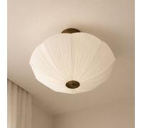 CGC Lighting CGC Raya White 51cm Large Ruffled Silk Petal Scallop Fabric Lampshade CGC Lighting White