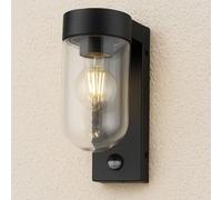 CGC Lighting CGC Rowan PIR Motion Sensor Black Outdoor Wall Lantern Light CGC Lighting Black
