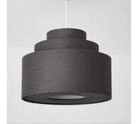CGC Lighting Cgc Selina Tiered Layered Lampshade Grey Fabric