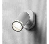 CGC Lighting Cgc Solis White Single Gu10 Ceiling Spotlight With Halo Ring Adjustable Spot Bar