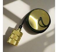 CGC Lighting Cgc Sydney Ii Gold Knurled Two Band 1.5M Adjustable E27 Ceiling Pendant And Matching Ceiling Rose