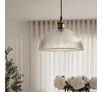 CGC Lighting CGC TESS Clear Glass Ribbed Dome Lampshade CGC Lighting Clear