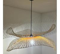 CGC Lighting Cgc Tulul Duo Extra Large 80Cm Natural Bamboo Wave Easy Fit Lampshade