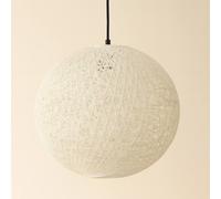 CGC Lighting Clara Cream Large 40cm Round Globe Rattan Weave Lampshade CGC Lighting Cream