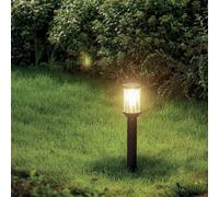 CGC Lighting 'Cora' Dark Grey Diagonal Pattern Medium Post Light CGC Lighting Dark Grey
