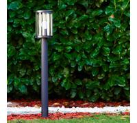 CGC Lighting 'Cora' Dark Grey Diagonal Pattern Tall Post Light CGC Lighting Dark Grey