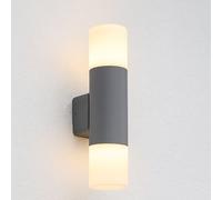 CGC Lighting 'Cortez' Dark Grey Double Outdoor Wall Light CGC Lighting Grey