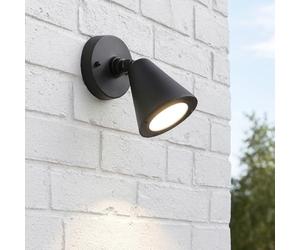 CGC Lighting Dark Grey Cone Adjustable Outdoor Wall Light Bulkhead Garden Entrance Modern Conservatory Outside Winter Path Matching