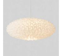 CGC Lighting Dolly White Ruffled Linen Extra Large Easy Fit Hand Made Lampshade CGC Lighting White