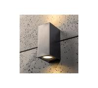 CGC Lighting 'Eileen' Black Up and Down Outdoor Rectangle Double Spotlight Wall Light CGC Lighting Black One Size