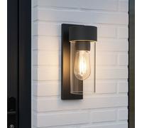CGC Lighting 'Erin' Anthracite Grey E27 Outdoor Wall Light Lantern Clear Diffuser IP54 CGC Lighting Grey