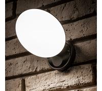 CGC Lighting Ezra Slim Round Black LED Outdoor Wall Light 10W 1000lm 4000k Natural White LED CGC Lighting Black