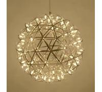 CGC Lighting 'Fawkes' Natural White Chrome 80cm XXL Large Silver Firework / Starburst LED Pendant Light Chandelier in Metallic Silver CGC Lighting Metallic Silver