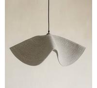 CGC Lighting Flora 78cm Grey Large Floppy Fabric Lampshade in Light Grey CGC Lighting Light Grey