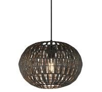 CGC Lighting Gloria - Cgc Grey Rattan Woven Easy Fit Lampshade