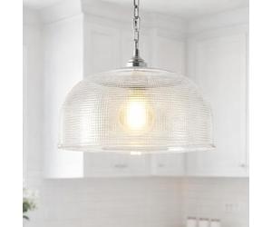 CGC Lighting Indoor Ceiling Glass Bistro Adjustable Ceiling Pendant Light Lamp Shade (Prismatic Large)