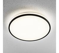 CGC Lighting Indoor Ceiling Iight Bulkhead Surface Mount Opal Diffuser, 1680 Lumens, 4000k Built in LED, Mains Power (Black)