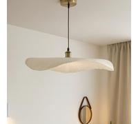 CGC Lighting Indoor Ceiling lamp Shade Curved Design Paper Easy fit Non Electrical (Extra Large White Paper)