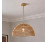CGC Lighting Indoor Ceiling lamp Shade Large 50cm Natural String Woven Easy fit Non Electrical (Thalia Natural Woven String)