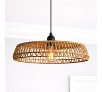 CGC Lighting Indoor Ceiling lamp Shade Natural String Round Woven Easy fit Non Electrical (Medium Round) 50cm