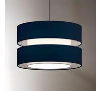 CGC Lighting Indoor Ceiling Lamp Shade Two Tier Layer 26cm Pendant Table Lamp Bedside Bedroom Lounge Hallway Kitchen (Navy)