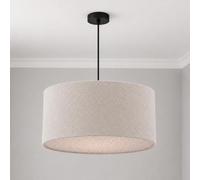 CGC Lighting Indoor Ceiling Lampshade Boucle 45cm Matching Inner Bedroom Dining Room Lounge (Petra Grey 45cm + Diffuser)