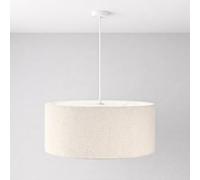 CGC Lighting Indoor Ceiling Lampshade Boucle 45cm Matching Inner Lounge Dining Room Hallway (Petra White 45cm + Diffuser)
