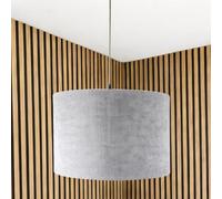 CGC Lighting Indoor Ceiling Lampshade Corduroy 30cm Matching Silk Inner (Grey Corduroy)