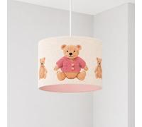 CGC Lighting Indoor Ceiling Lampshade Pink Teddy Bear Bears Girls Round Drum Childrens Shade Light (30cm Pink Teddy)