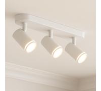 CGC Lighting Indoor Ceiling Spotlight GU10, Adjustable, LED, Wall Downlight, Surface Mount (White 3)