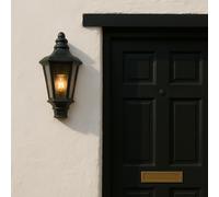 CGC Lighting Jimi Black Outdoor Half Wall Lantern Light CGC Lighting Black