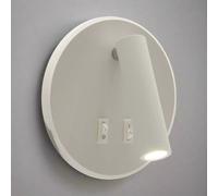 CGC Lighting 'Jones' White Round LED Wall Light With LED Halo Edge CGC Lighting White