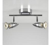 CGC Lighting Leah - Cgc Polished Chrome Twin Bar Ceiling Spotlights