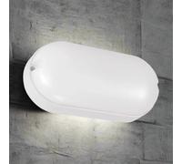 CGC Lighting 'Leah' White Opal Oval Outdoor Bulkhead 9W CGC Lighting White