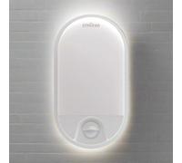CGC Lighting 'Leah' White Opal Oval Outdoor Wall Light With PIR Motion Sensor CGC Lighting White