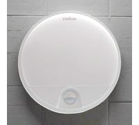 CGC Lighting 'Leah' White Opal Round Outdoor Bulkhead Wall Light 15W PIR Motion Sensor CGC Lighting White