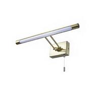 CGC Lighting Lois - Cgc Satin Brass Led Over Mirror / Picture Light With Pull Cord