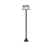 CGC Lighting Louie - Cgc Black Modern Outdoor Lantern Tall Three Head Post Light 1.9M