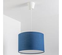 CGC Lighting 'Lucia' Navy Blue Fabric Ceiling Lamp Shade With Frosted Diffuser in Dark Navy CGC Lighting Dark Navy
