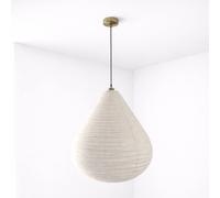 CGC Lighting Mabel Linen Large Teardrop Shape Easy Fit Hand Made Lampshade in Beige CGC Lighting Beige