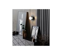 CGC Lighting 'Macie' Black & White Opal Globe LED Rechargeable Magnetic USB Reading Bedside Wall Light Pull Cord Switch CGC Lighting Black