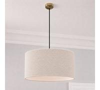 CGC Lighting Messina White Luxury Detailed Cotton Drum Lampshade | Size: 12 inches CGC Lighting White 12 inches