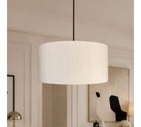 CGC Lighting Messina White Luxury Detailed Cotton Drum Lampshade | Size: 18 inches CGC Lighting White 18 inches