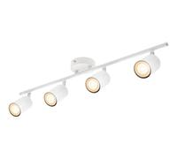 CGC Lighting Modern Contemporary Design Adjustable Heads GU10 Ceiling Spot Lights (White, Four Bar)