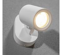 CGC Lighting Modern Round Ceiling Wall LED Spotlights Adjustable Light Surface Mount (White, Single)