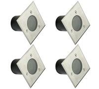 CGC Lighting Myah - Cgc Four Square Small Stainless Steel Inground Or Decking Lights